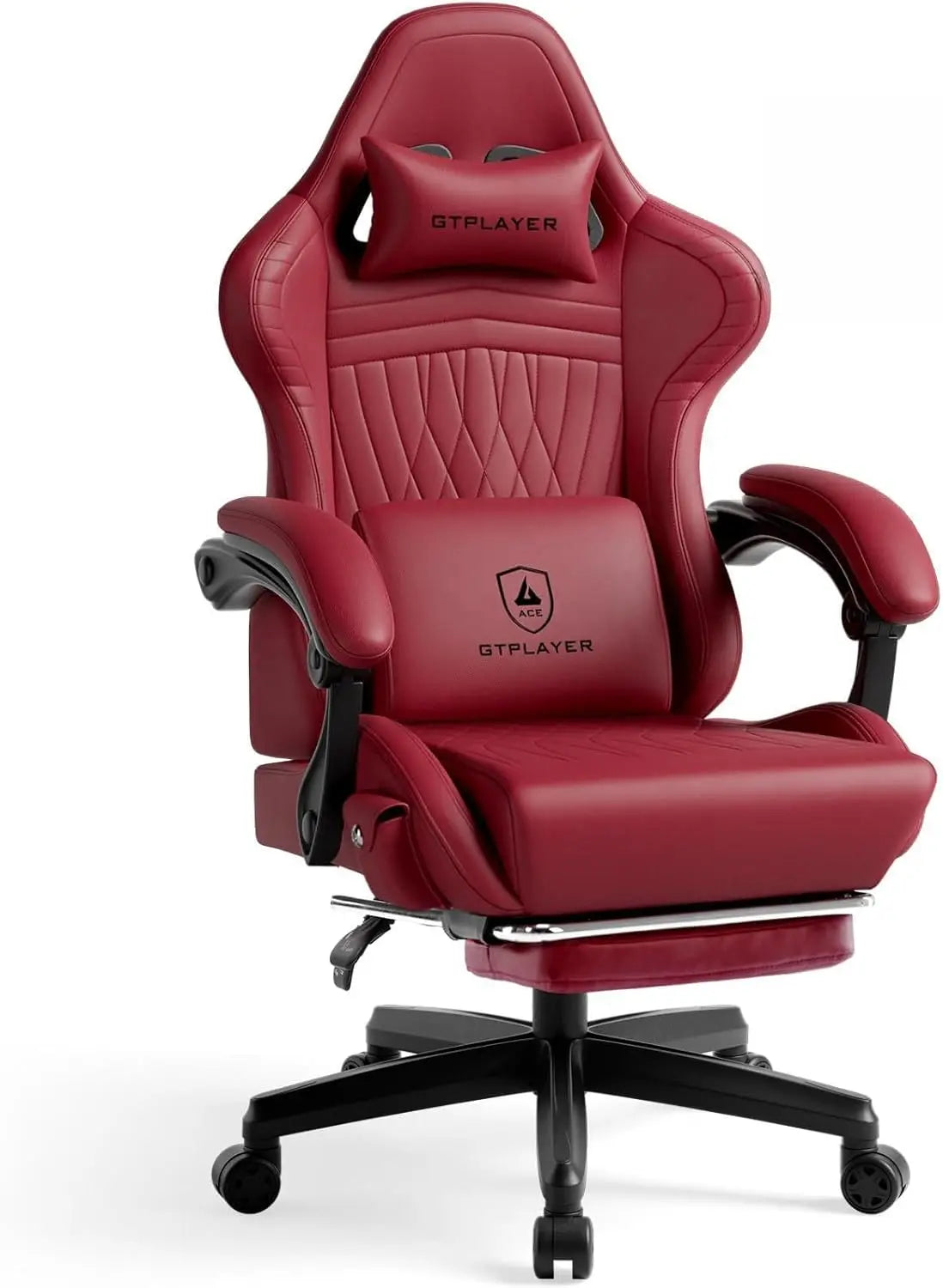 GTPLAYER Gaming Chair for Adults, Ergonomic Computer Game Chairs with Speakers, Footrest & Linkage Armrest, Reclining High Back Silla Gamer for Home Office