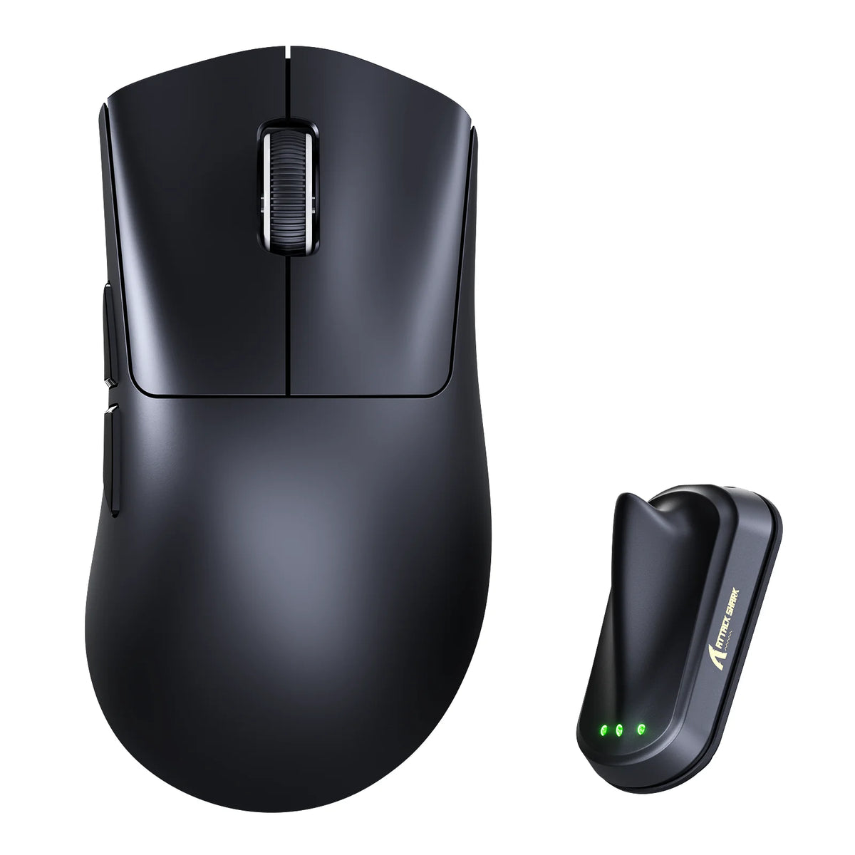 ATTACK SHARK V8 Ultra-Light Ergonomic Wireless Gaming Mouse, Nordic 54L15MCU, PAW3950MAX Sensor, 42000 DPI, Tri Mode Connection
