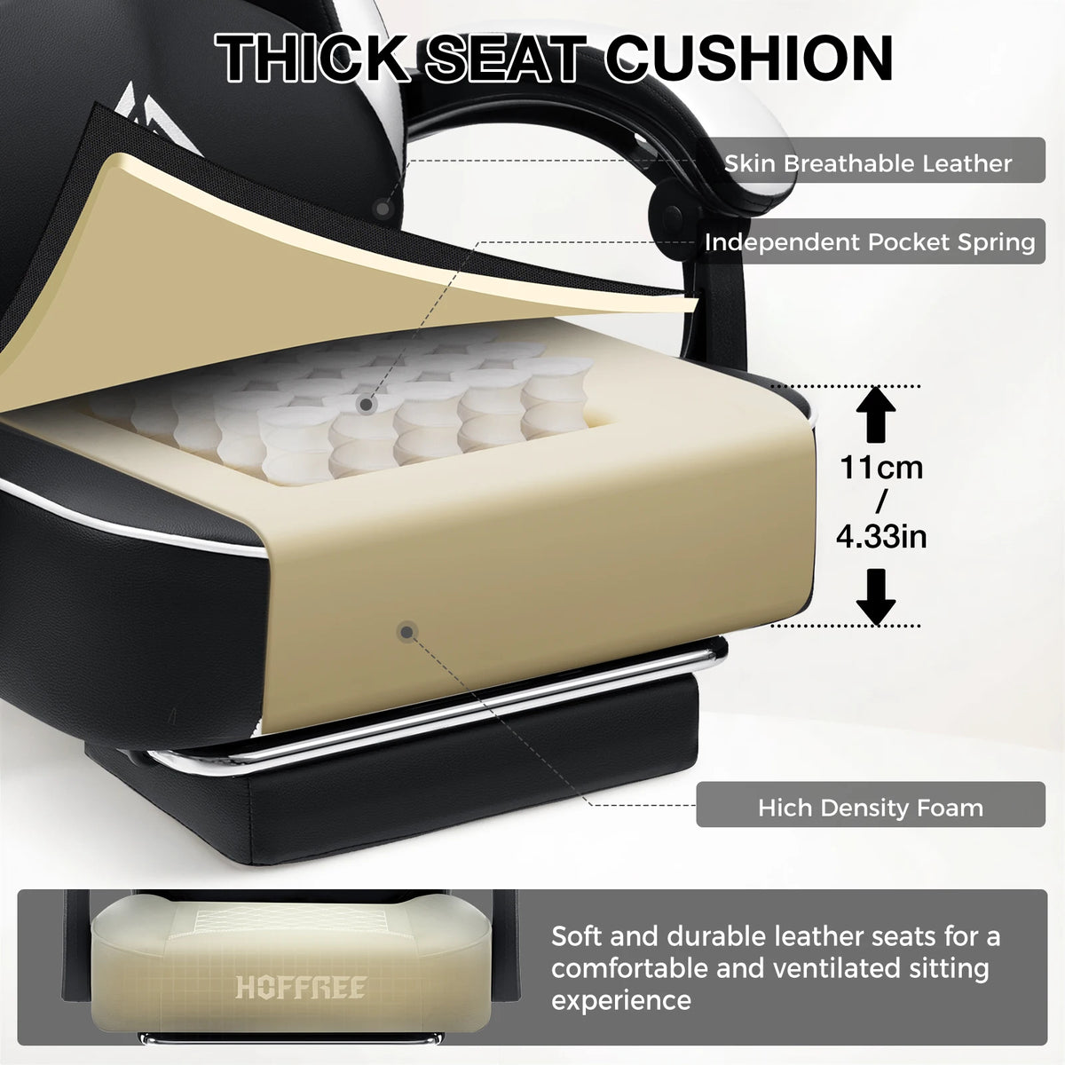 400lbs Gaming Chair with Speakers Massage Computer Gaming Chairs for Adults Reclining bluetooth Gamer Chair with Footrest