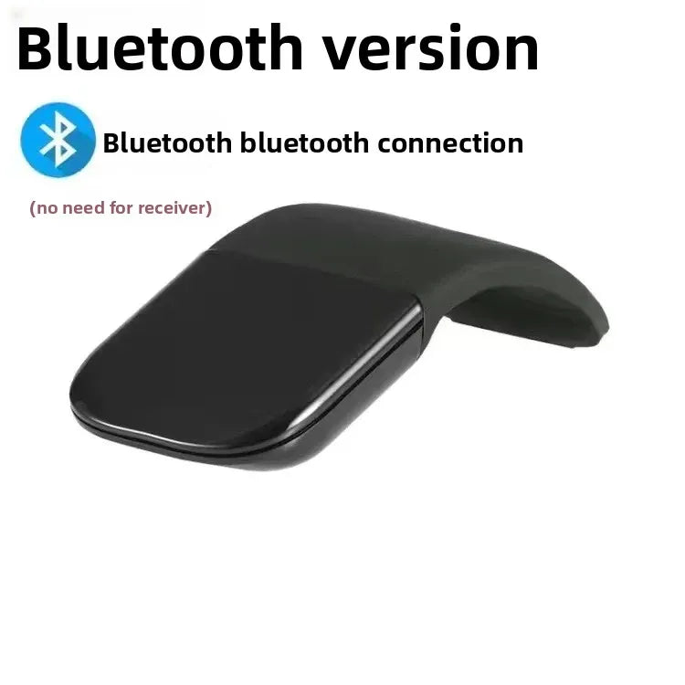 Wireless 2.4G/Bluetooth Mouse Arc Touch Folding Design Mause 1200 DPI Foldable Computer Portable Mice For Microsoft PC Laptop