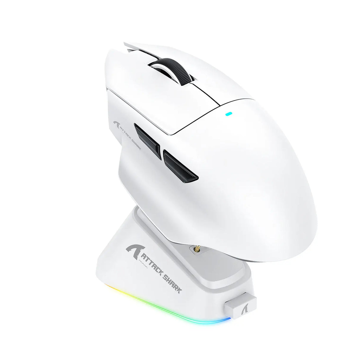 Attack Shark V6 Wireless Mouse Tri-mode Magnetic Charging Base Ergonomic Design Gaming Mouse RGB Office Mice Pc Gamer Gifts Man