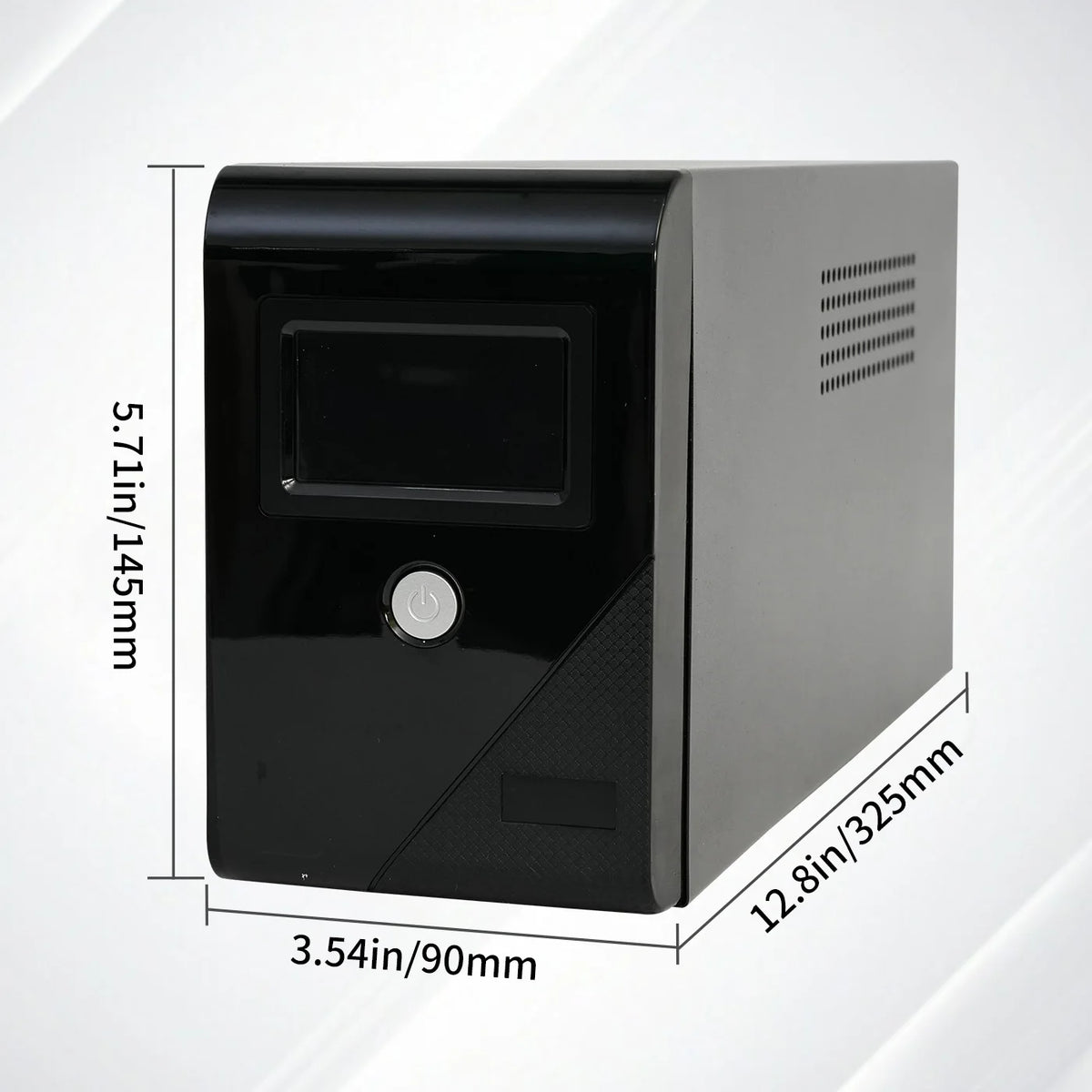 1000VA/600W 120V UPS Power Supply Battery Standby Power with 3 Outlets and LCD Display Surge Protector for Home and Office