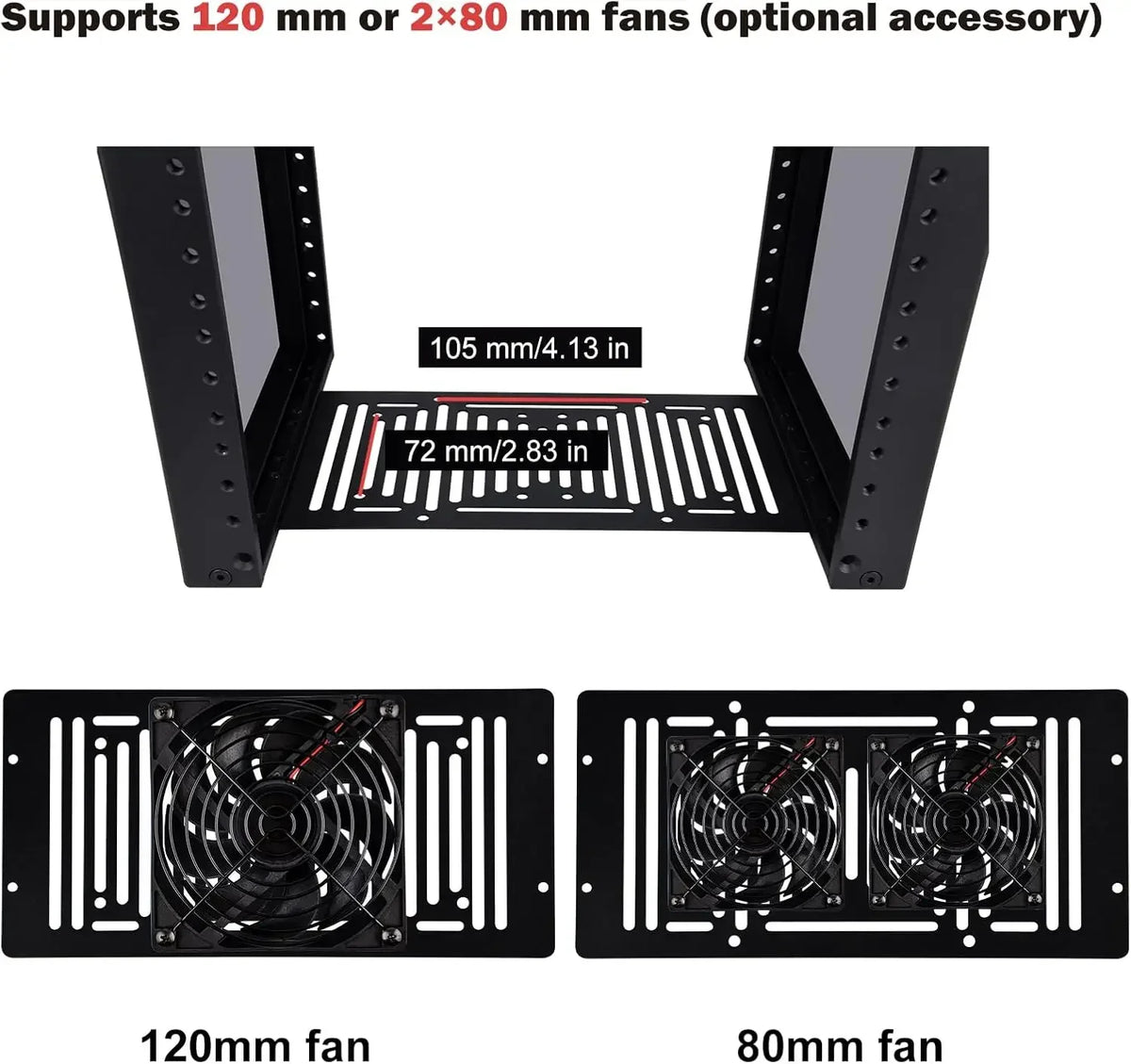 8U Server Cabinet, 10 inch Server Rack for Network, Servers, Audio, and Video Equipment, DeskPi RackMate T1 Rackmount, 7.87 inch