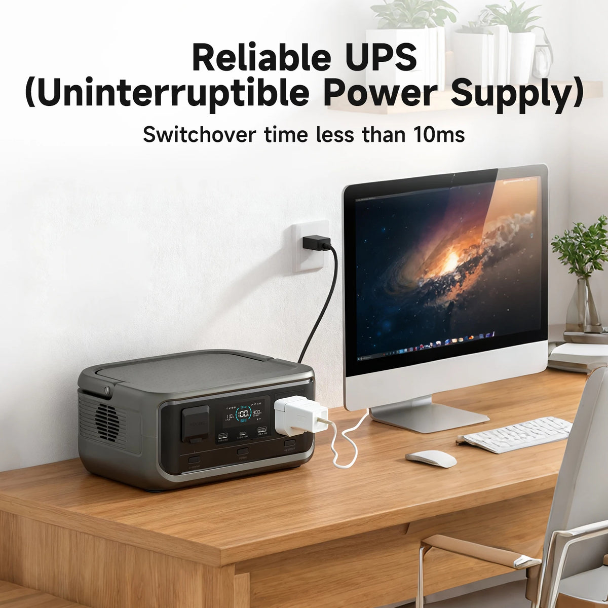 ALLPOWERS VOLIX P300 Portable Power Station 256Wh LiFePO4 Battery with 100W Monocrystalline Solar Panel for Outdoor Camping RV