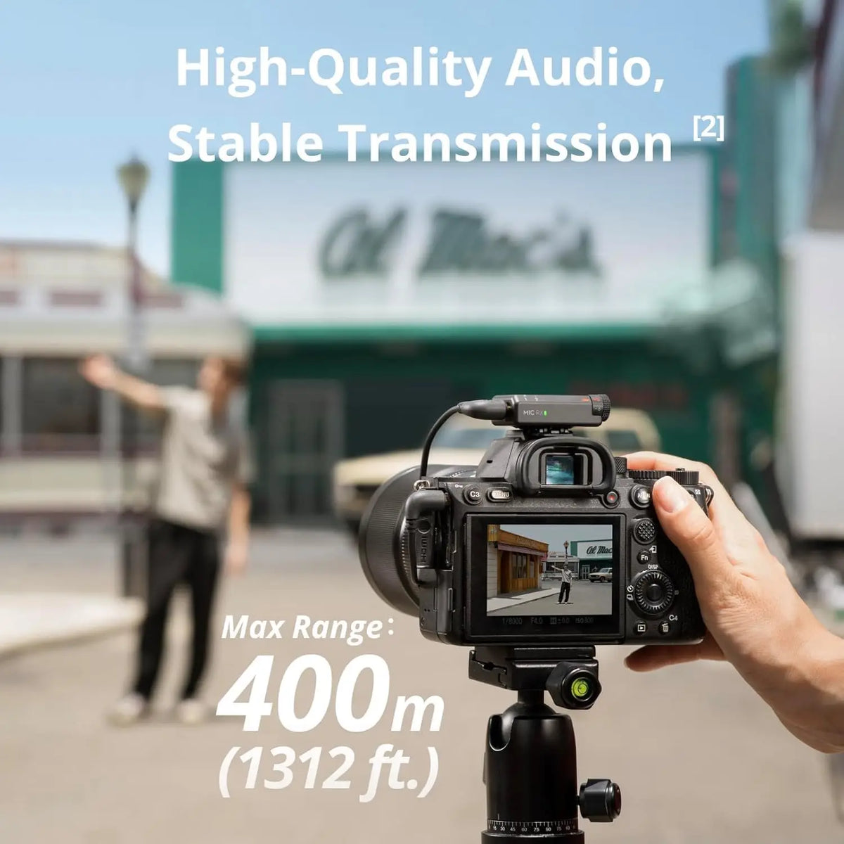 DJI Mic Mini (2 TX + 1 RX + Charging Case), Ultralight, Detail-Rich Audio 48h Use, Noise Cancelling, Automatic Limiting, Wireless Microphone for Camera/Phone/Vlog/Streaming