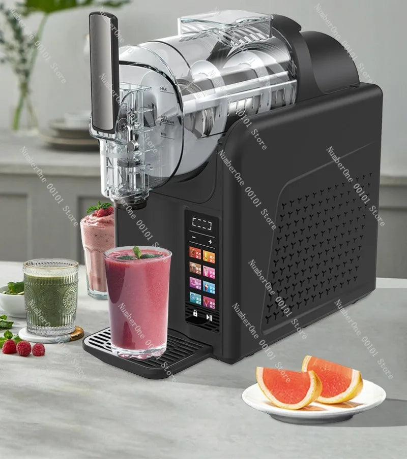 Fully Automatic Frozen Drink Machine, 1.8L Slushie Ice Cream Maker for Home Commercial Use, Milkshake Smoothie Blender