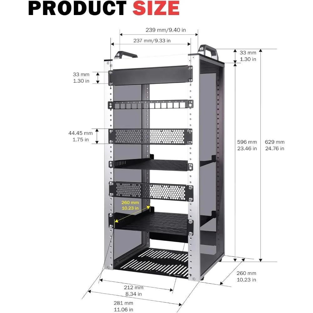 Best-selling products Hot New 12U Network Rack 10 Inch Mini Server Rack for Audio Video Equipment