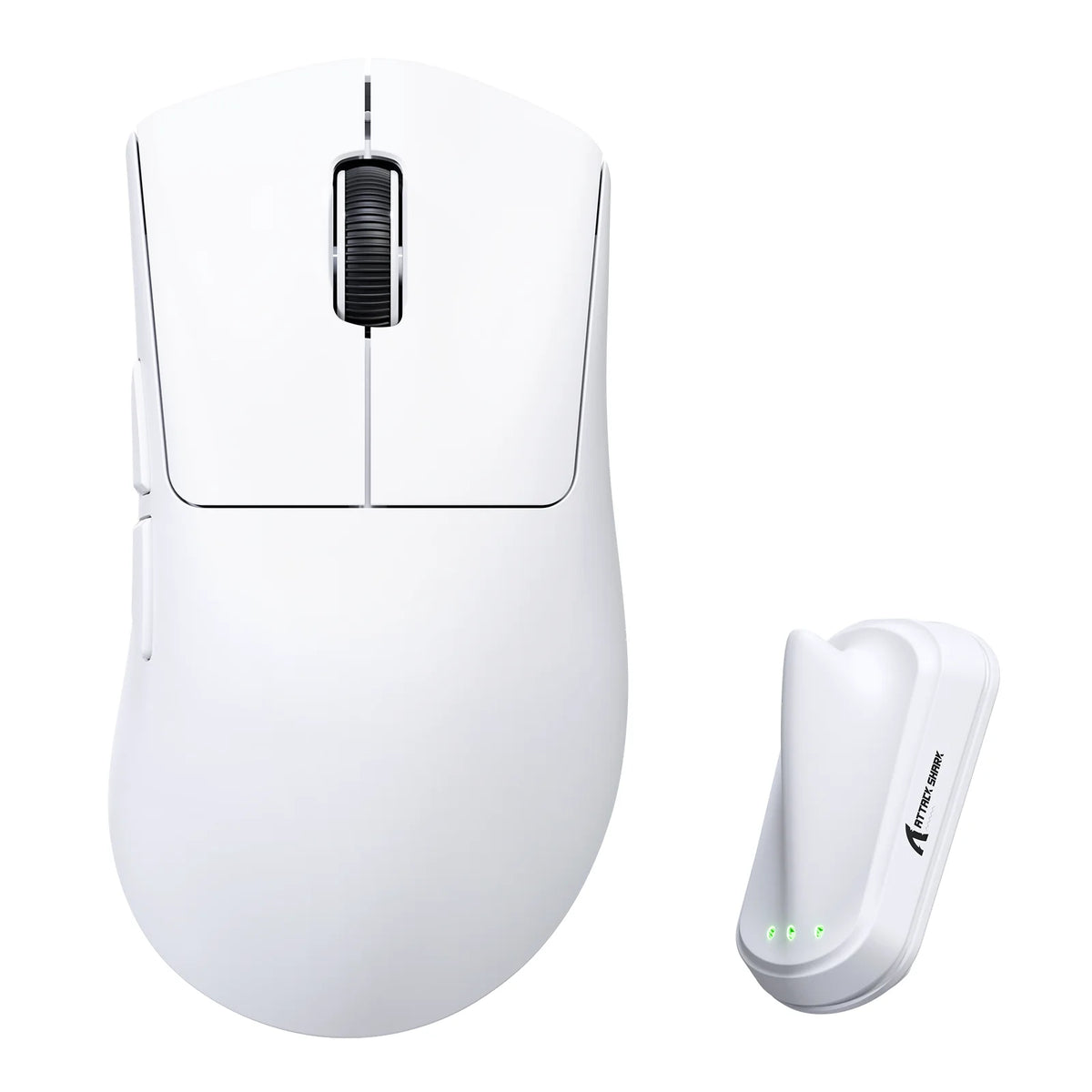 ATTACK SHARK V8 Ultra-Light Ergonomic Wireless Gaming Mouse, Nordic 54L15MCU, PAW3950MAX Sensor, 42000 DPI, Tri Mode Connection