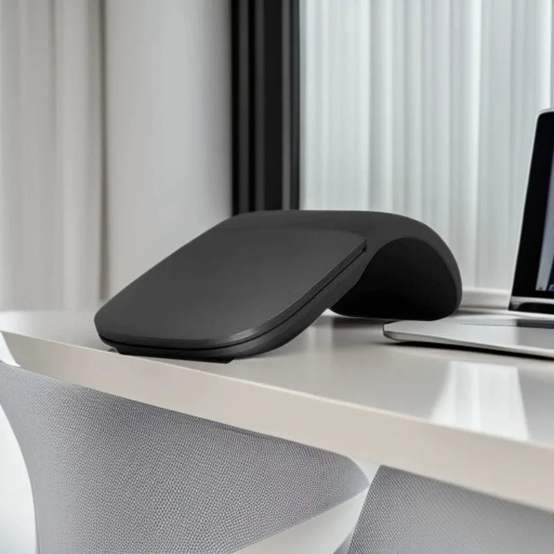 Wireless 2.4G/Bluetooth Mouse Arc Touch Folding Design Mause 1200 DPI Foldable Computer Portable Mice For Microsoft PC Laptop
