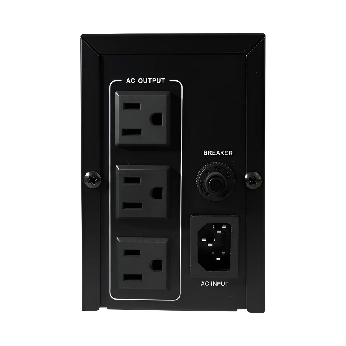 500VA 300W 120V Backup UPS Power Supply Battery Backup Power Outage Protection Sine Wave with 3 Outlets for Home and Office