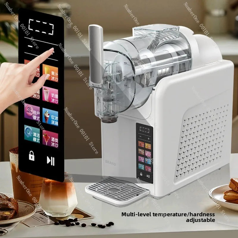 Fully Automatic Frozen Drink Machine, 1.8L Slushie Ice Cream Maker for Home Commercial Use, Milkshake Smoothie Blender