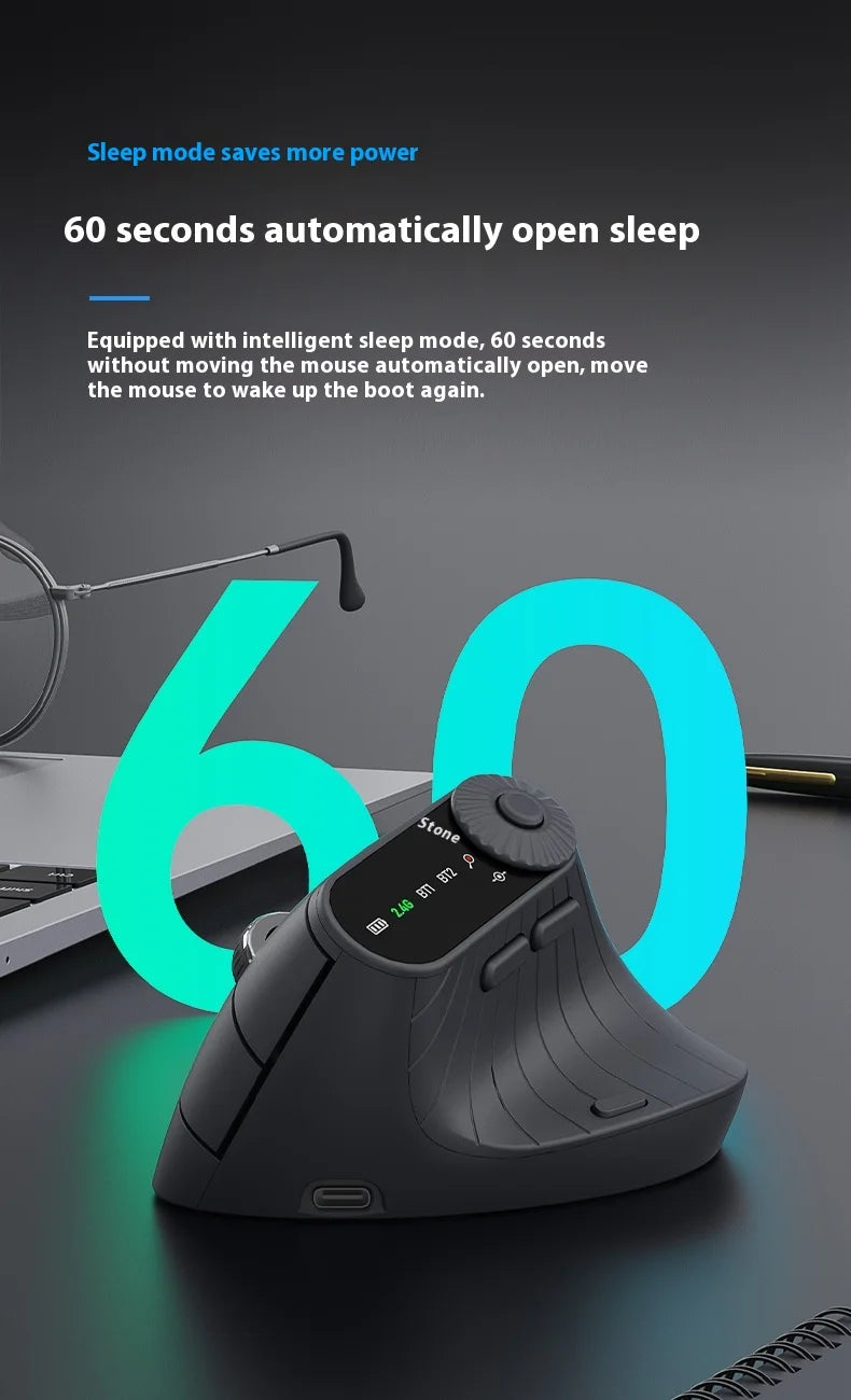 Monster M2 PRO MAX Wireless Mouse Dual Mode Rechargeable Custom Ergonomic Vertical Gaming Mouse Lightweight Mice Pc Gamer Gifts