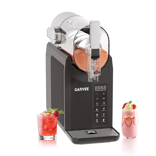 TWISTER.CK No Ice Needed Slushie Machine for Home – 68oz Large Capacity, LED Display with 6 Preset Modes, One-Click Operation, Auto-Clean, Frozen Drink Maker for Margaritas, Frappes & Smoothies, Ideal for Home Parties