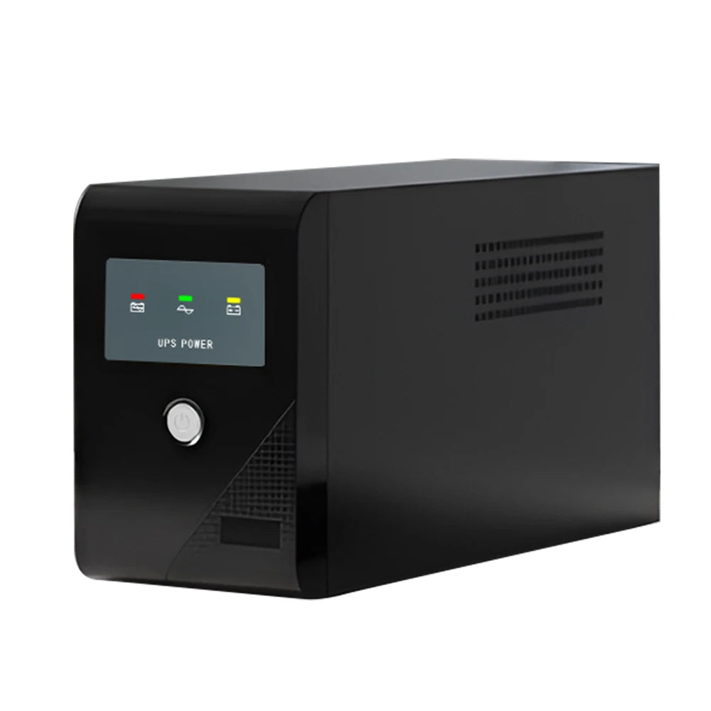 500VA 300W 120V Backup UPS Power Supply Battery Backup Power Outage Protection Sine Wave with 3 Outlets for Home and Office