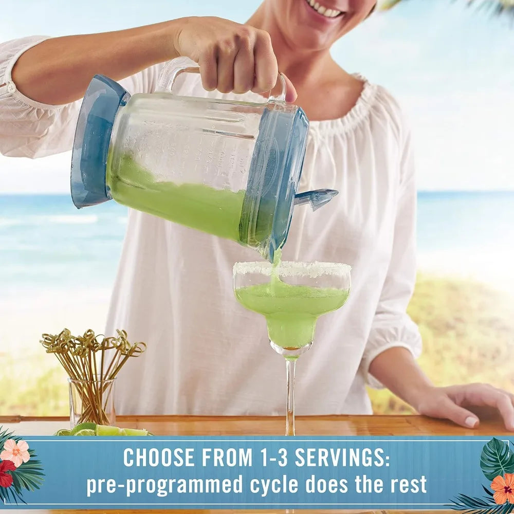 Frozen Cocktail Maker Machine with Easy Pour Jar and XL Ice Reservoir, 4 Programmed Drink Settings for Entertaining and Party