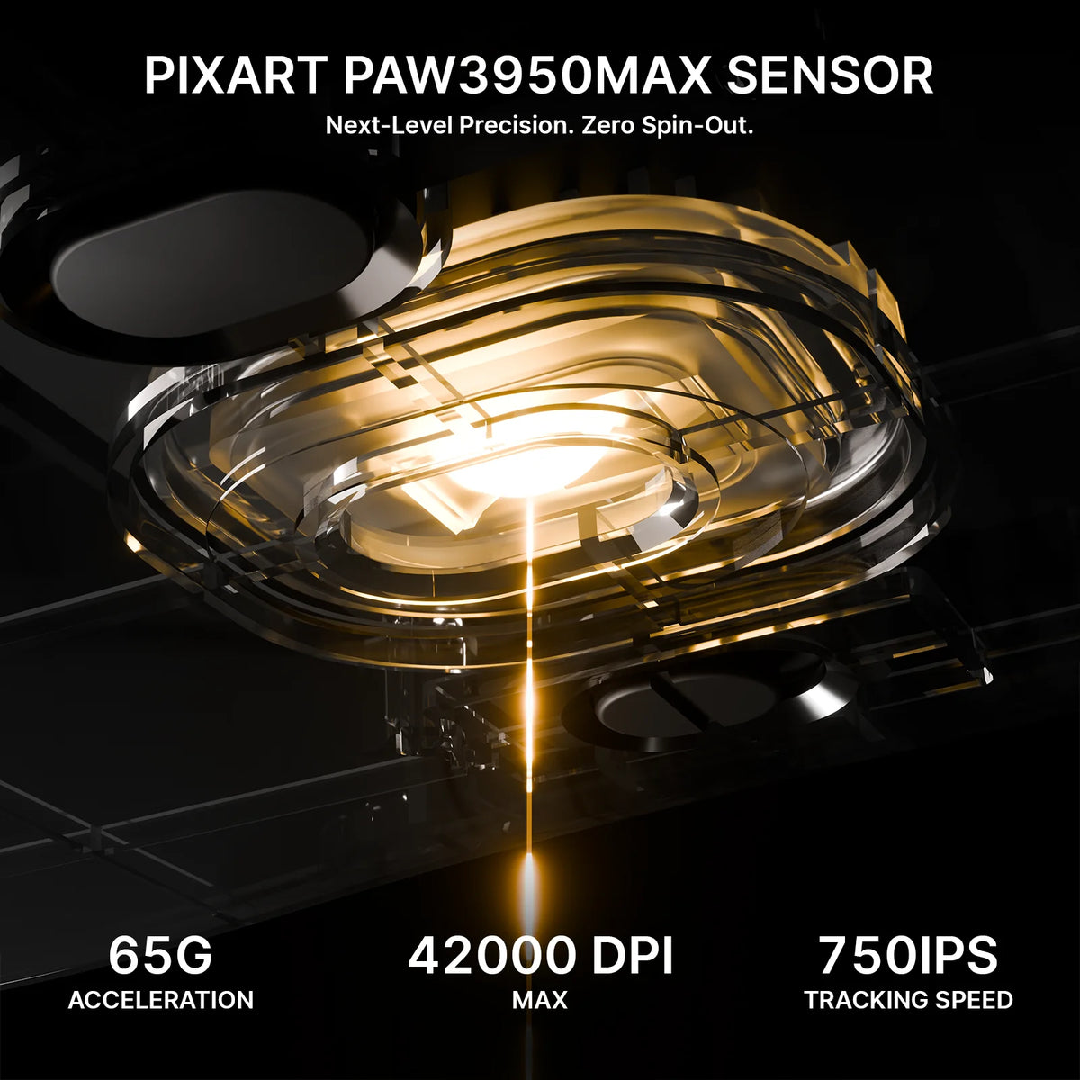 ATTACK SHARK V8 Ultra-Light Ergonomic Wireless Gaming Mouse, Nordic 54L15MCU, PAW3950MAX Sensor, 42000 DPI, Tri Mode Connection