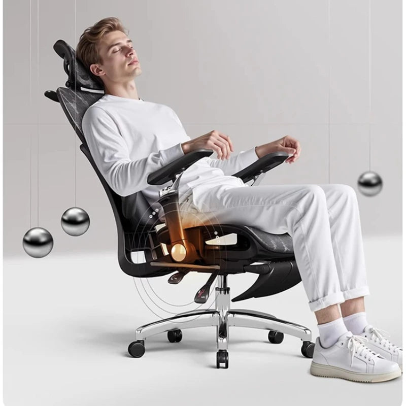 Nordic E-sports Gaming Chair Ergonomic Chair Lumbar Support Computer Chair Comfortable Long Sitting Reclining Furniture FYOF